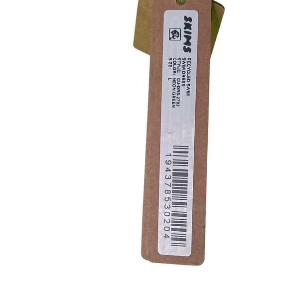 New with Tags Skims Recycled Swim Dress Neon Green Size L - Picture 12 of 14